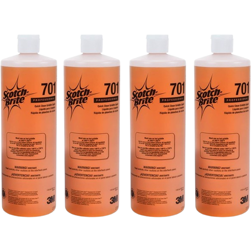 Pza Limpiador Liquido Scotch Brite Para Planchas De Cocina (Botella) Cja/4