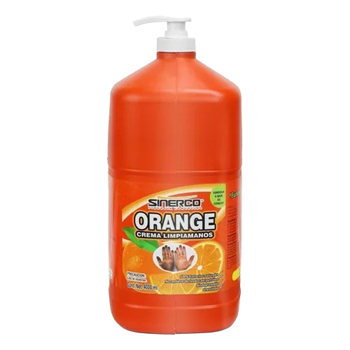 Fco. Orange Crema Blanca con Bombilla 4L - Saniklyn