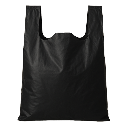 Kg. Bolsa Negra de Camiseta Grande Biodegradable