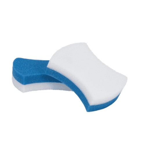 PZA Fibra Scotch Brite, Borra Fácil Ergónomica Color Blanco C/Azul