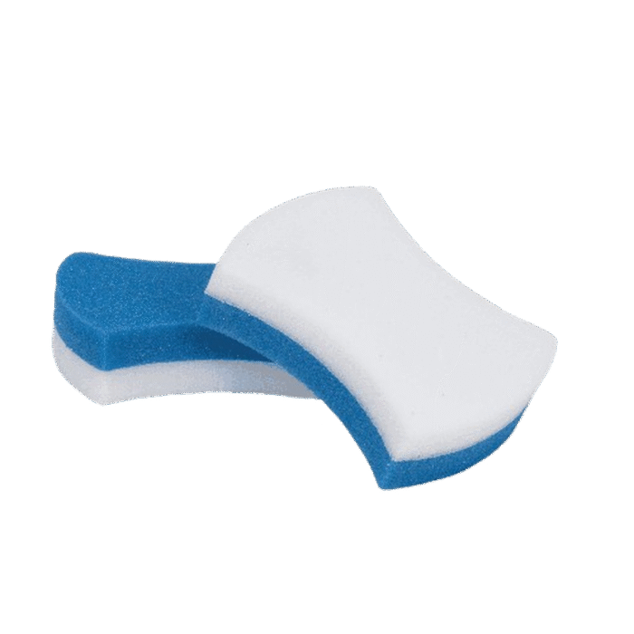 PZA Fibra Scotch Brite, Borra Fácil Ergónomica Color Blanco C/Azul