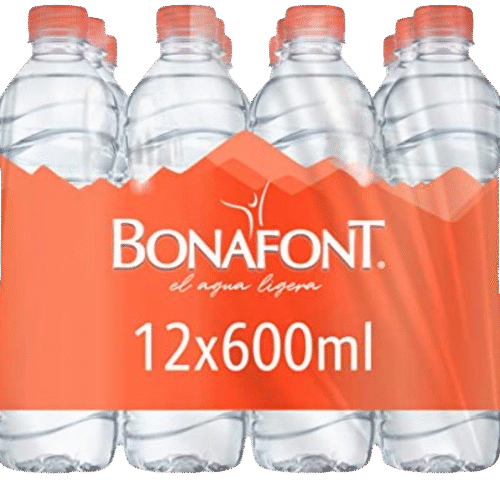 Paq. Agua Purificada 600 ml c/12 pzas - Bonafont