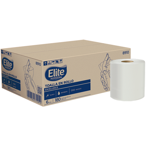 Cja. Toalla Rollo Blanca 6 Rollos 180m 89101 Excellence - Elite