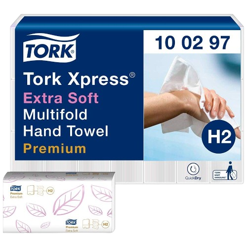 Cja Toalla Interdoblada Blanca Extra Soft Premium 21 Paq. c/100 hojas 100297 - Tork