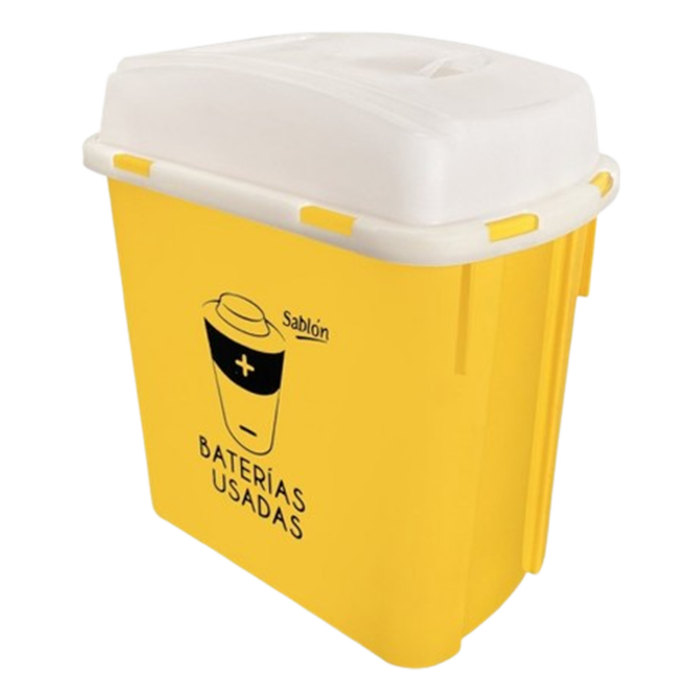Pza. Contenedor para Baterias Usadas 4 Lts 8209AM - Sablón