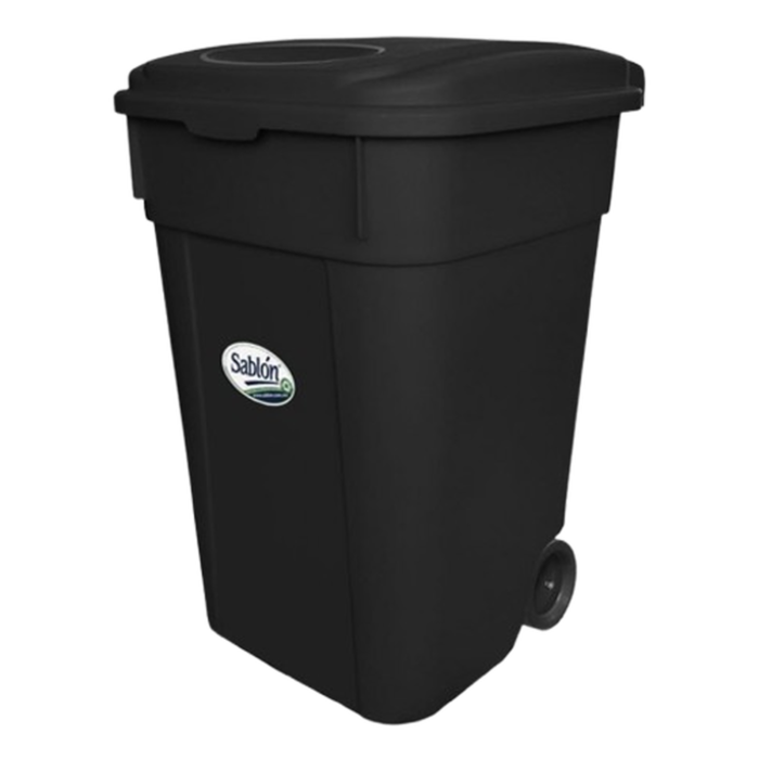 Pza. Cesto Negro c/Tapa 145 Lt 8895NE - Sablón
