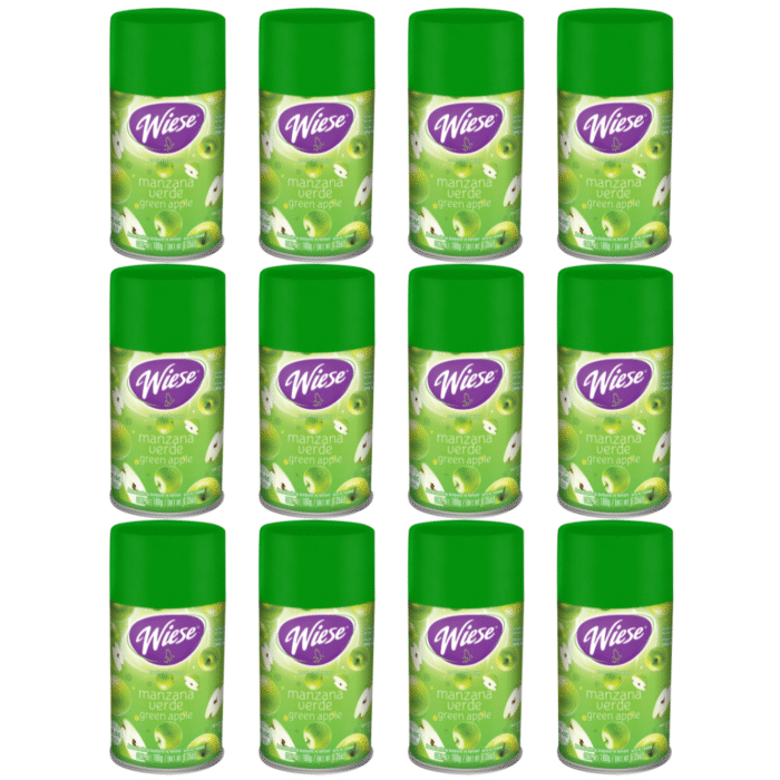 12Pzas Aromatizante Manzana Aerosol 180g/256ml Wiese