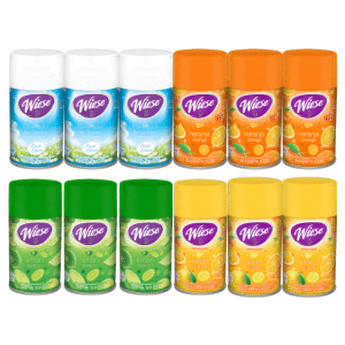 12Pzas Aeosol Aromatizante 180g/256ml Wiese